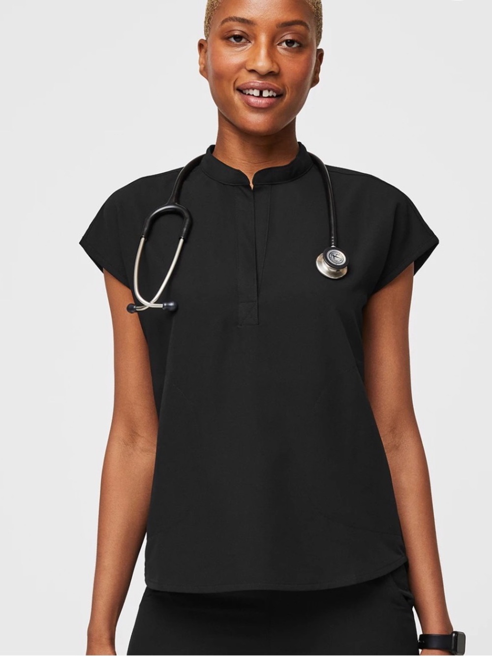 Figs Black Rafaela Top